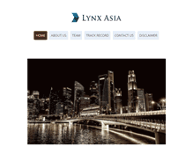 Tablet Screenshot of lynxinvest.com